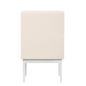 Laine-yöpöytä, puuteri/valkoinen, K 65 cm