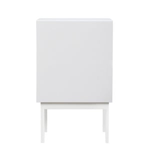 Laine Bedside Table, White, H 65 cm