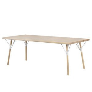 Pöytä54, mänty/valkoinen, 90 x 200 cm