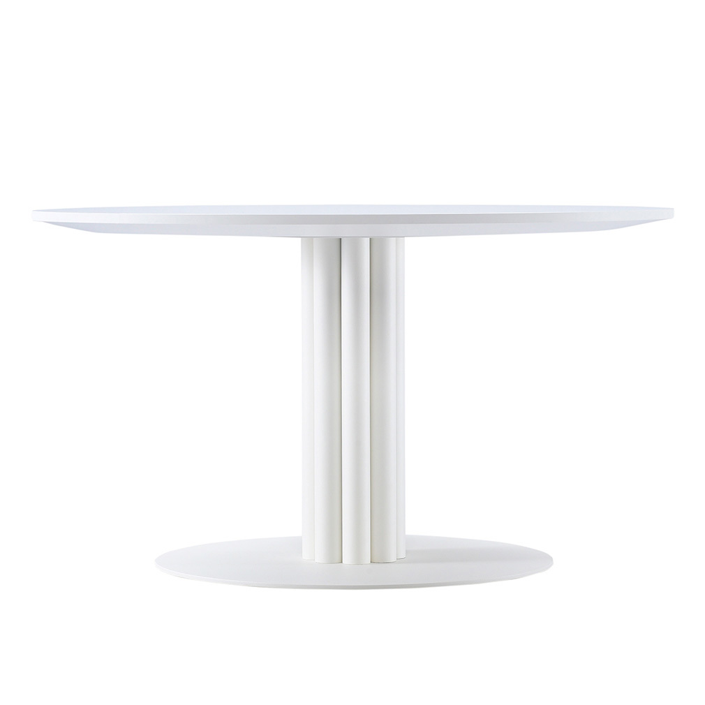 Muoto Collection Primus-sohvapöytä valkoinen, ⌀ 80 cm