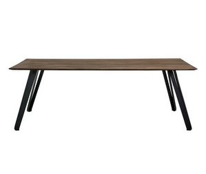 Space Dining Table, Smoked Oak, 100 x 220 cm