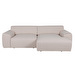 Nap-divaanisohva, Neve-kangas beige, L 242 cm / oikea