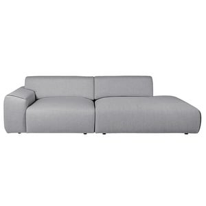 Nap-sohva, Neve-kangas harmaa, L 262 cm / oikea avopääty Nap-sohva, Neve-kangas harmaa, L 262 cm / oikea avopääty