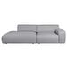 Nap-sohva, Neve-kangas harmaa, L 262 cm / vasen avopääty