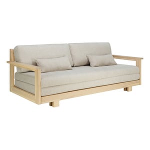 Nauvo-vuodesohva, tammipetsattu saarni/luonnonvaalea, L 217 cm Nauvo-vuodesohva, tammipetsattu saarni/luonnonvaalea, L 217 cm