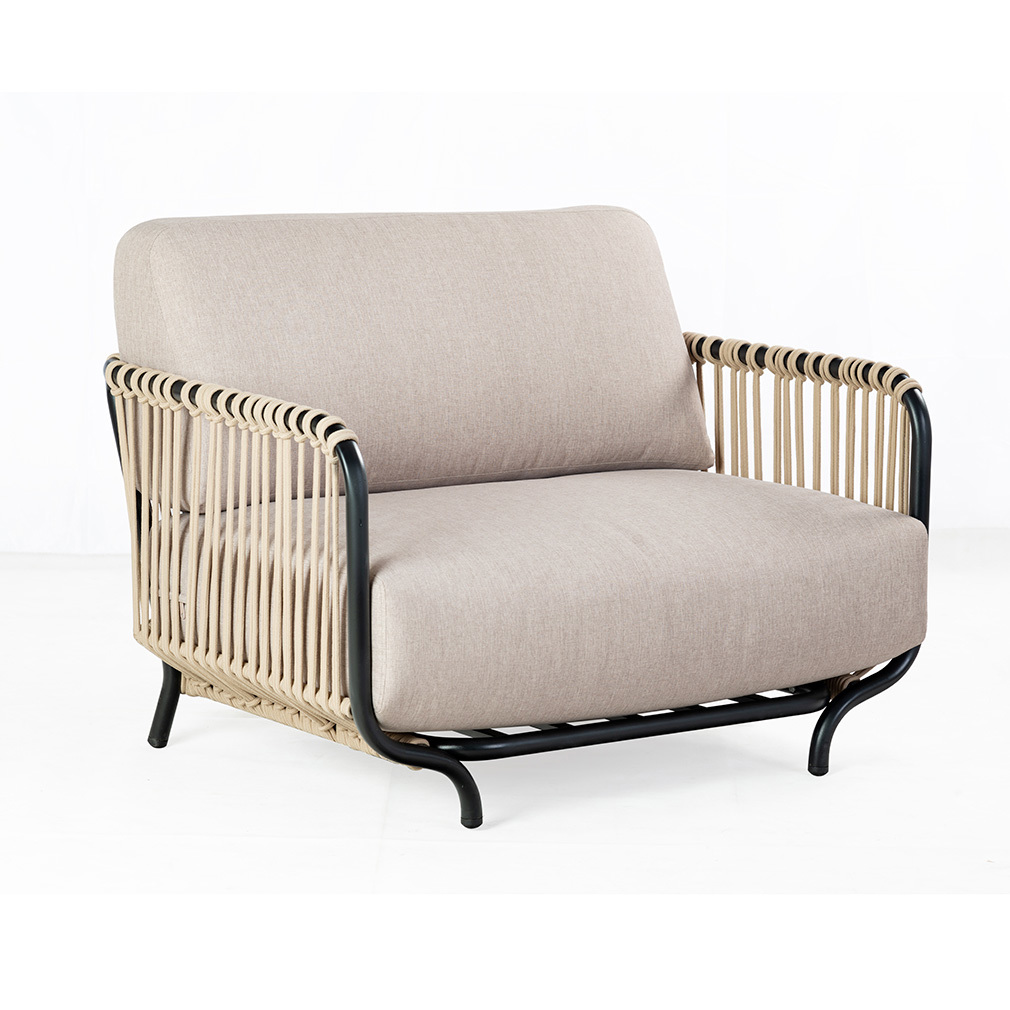 Nordic Country Home Haga-nojatuoli beige/musta