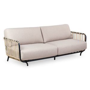 Haga-sohva, beige/musta, L 223 cm