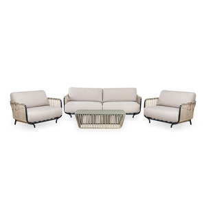 Haga-sohvaryhmäsetti, sohva + sohvapöytä + 2 nojatuolia