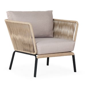 Lion Armchair, Beige/Black