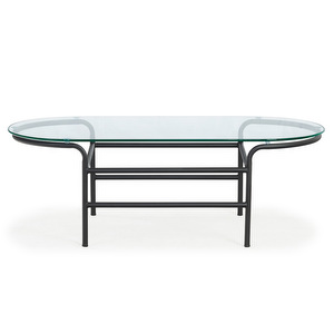 Lovisa Coffee Table, Glass/Black