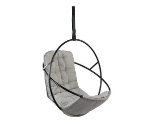 Round Swing Chair, Black/Grey, ø 100 cm