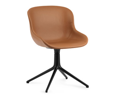 Normann Copenhagen Hyg Office Chair, Ultra Leather Cognac Black