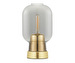 Amp Table Lamp, Grey/Brass