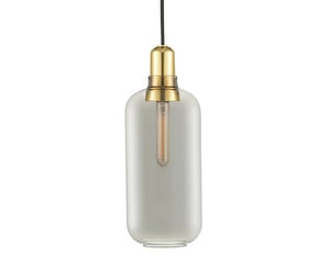 Amp Pendant Lamp, Grey/Brass