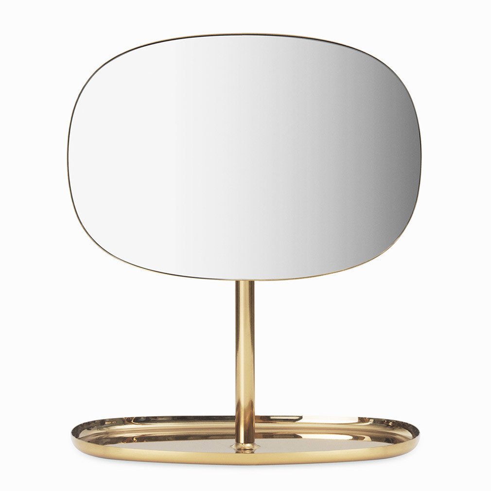 Normann Copenhagen Flip Table Mirror Brass