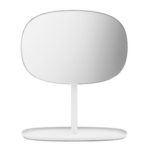 Flip Table Mirror, White
