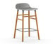 Form Bar Stool, Grey/Oak, H 65 cm