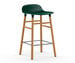 Form Bar Stool, Green/Oak