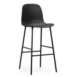 Form-baarituoli, musta, K 75 cm