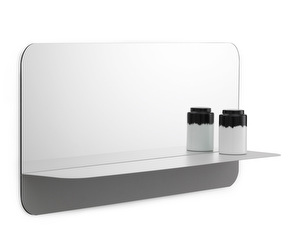 Horizon Mirror, Grey, 80 x 40 cm