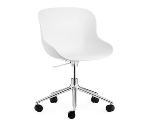 Hyg Office Chair, White/Aluminium