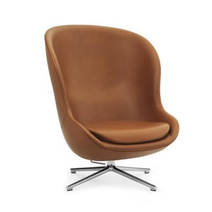 Hyg Armchair, Brown Ultra Leather