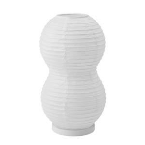 Puff Table Lamp, Twist/White