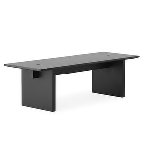 Solid-sohvapöytä, musta, 130 x 38 cm