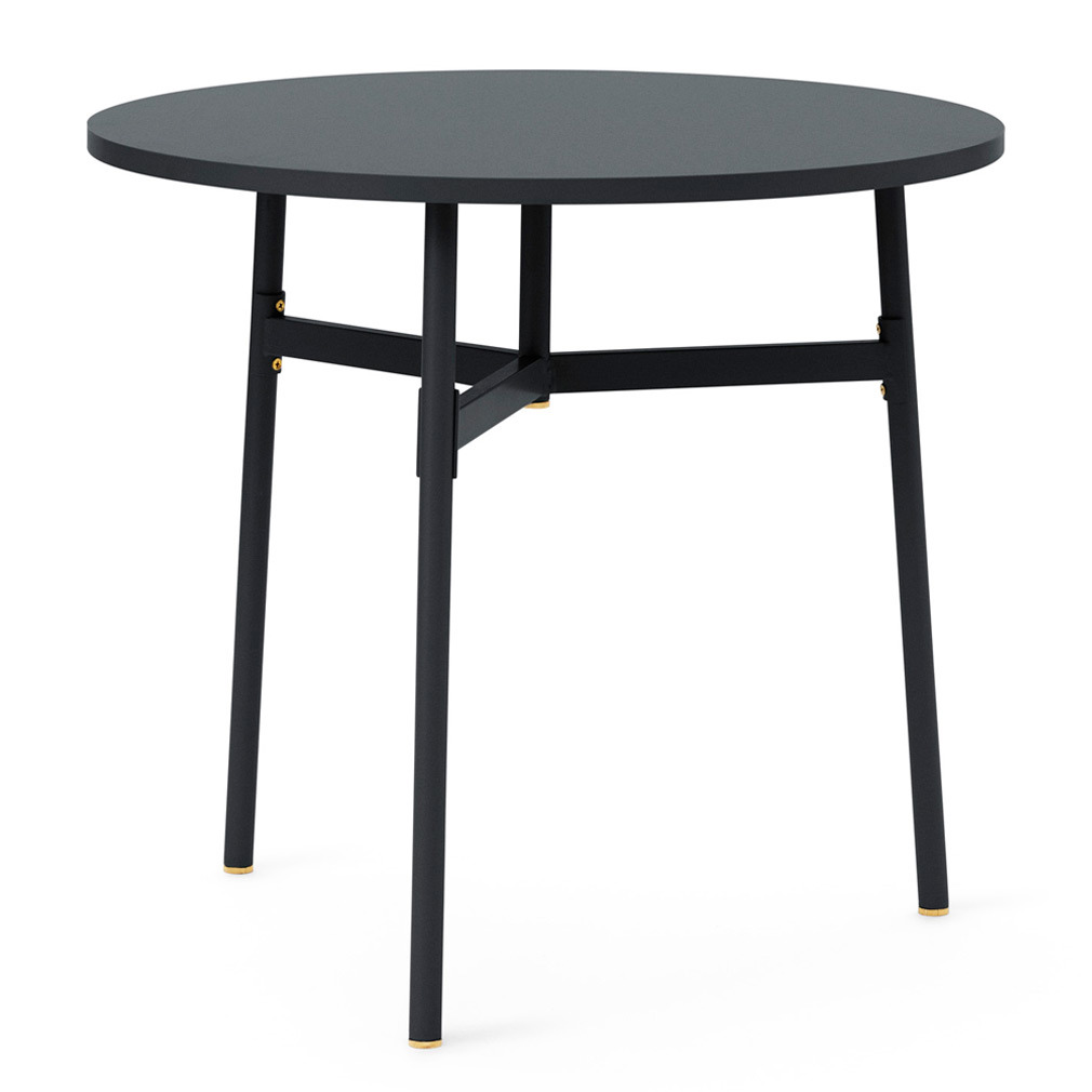Normann Copenhagen Union-ruokapöytä black, ⌀ 80 cm
