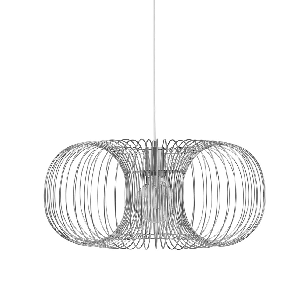 Normann Copenhagen Coil-riippuvalaisin teräs, Ø50