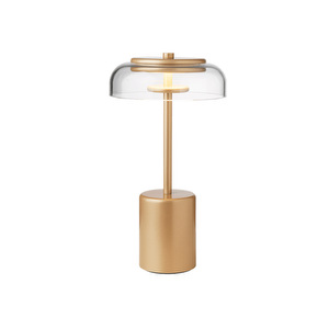 Blossi Mini Table Lamp, Nordic Gold / Clear, Portable