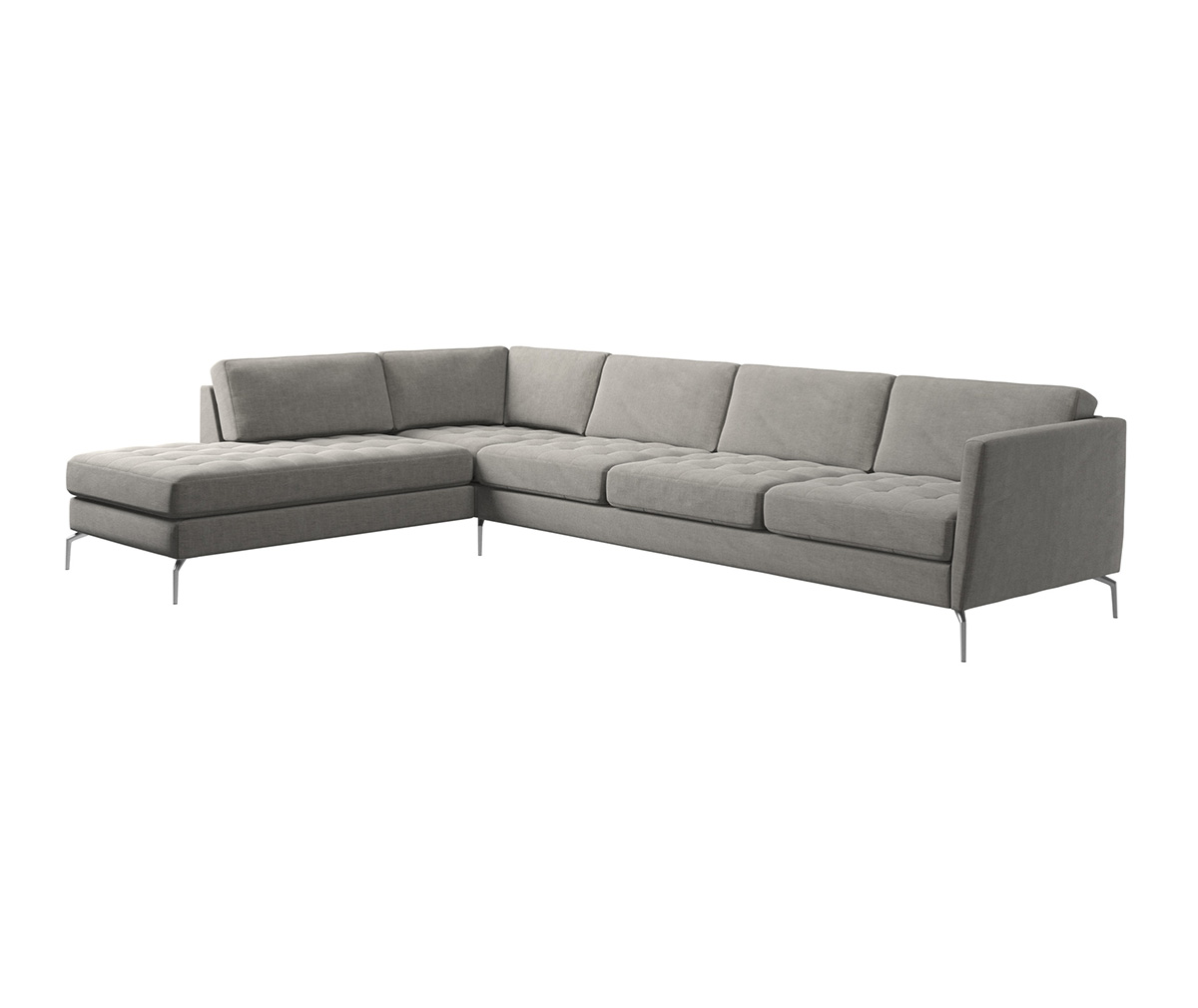最高級 BoConcept Grey 2250 Fabric Napoli Sofa, Chaise Osaka 2人掛け・3人掛けソファ