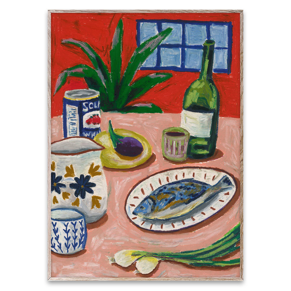 Composition with Fish -juliste