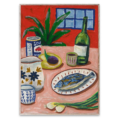 Composition with Fish -juliste
