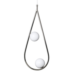 Pearls 65 Pendant Lamp, Shiny Nickel
