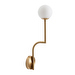 Mobil 46 Wall Lamp, Brass, Direct Wall Connection