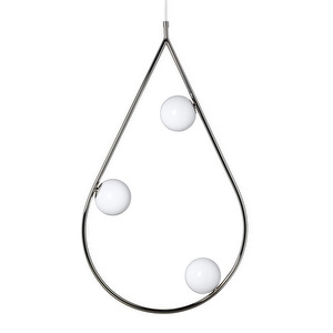 Pearls 80 Pendant Lamp, Shiny Nickel