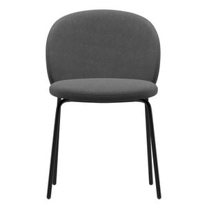 Princeton Chair, Orlando Fabric 3081 Dark Grey, H 76 cm