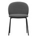 Princeton Chair, Orlando Fabric 3081 Dark Grey, H 76 cm