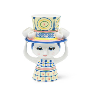 Lady with hat -maljakko, sininen, K 20,5 cm Lady with hat -maljakko, sininen, K 20,5 cm