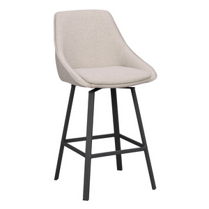Alison-baarituoli, vaalea beige / musta