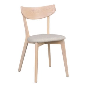 Ami-tuoli, beige-harmaa/valkolakattu tammi Ami-tuoli, beige-harmaa/valkolakattu tammi