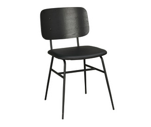 Brent Chair, Black / Black Ash