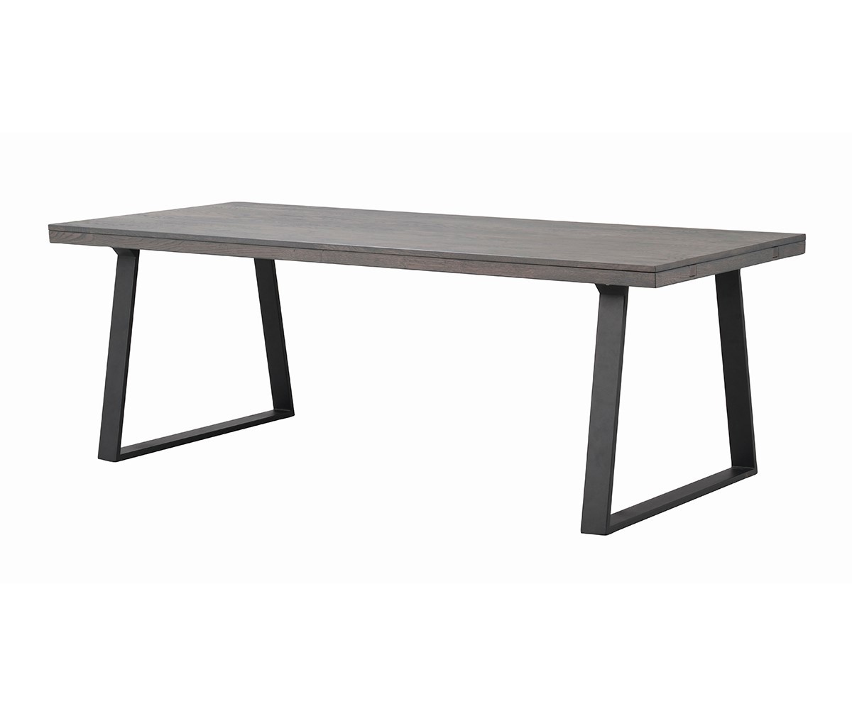 Rowico Brooklyn Extendable Dining Table Brown Oak / Metal, 95 x 220 cm