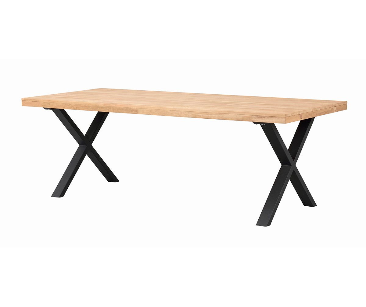 Rowico Brooklyn Extendable Dining Table Oak / Metal, 95 x 220 cm