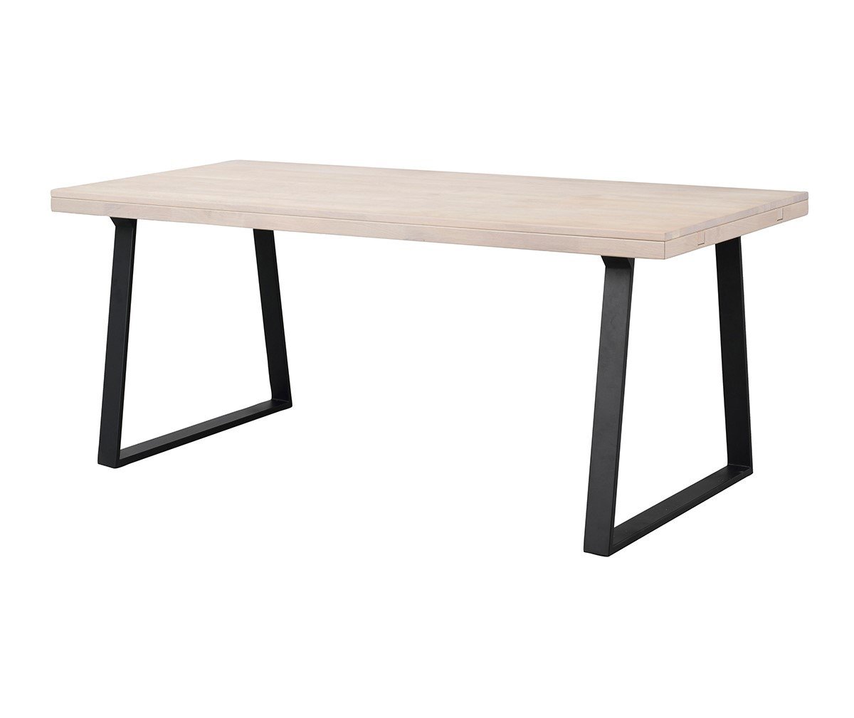 Rowico Brooklyn Extendable Dining Table White Oiled Oak / Metal, 95 x 170 cm