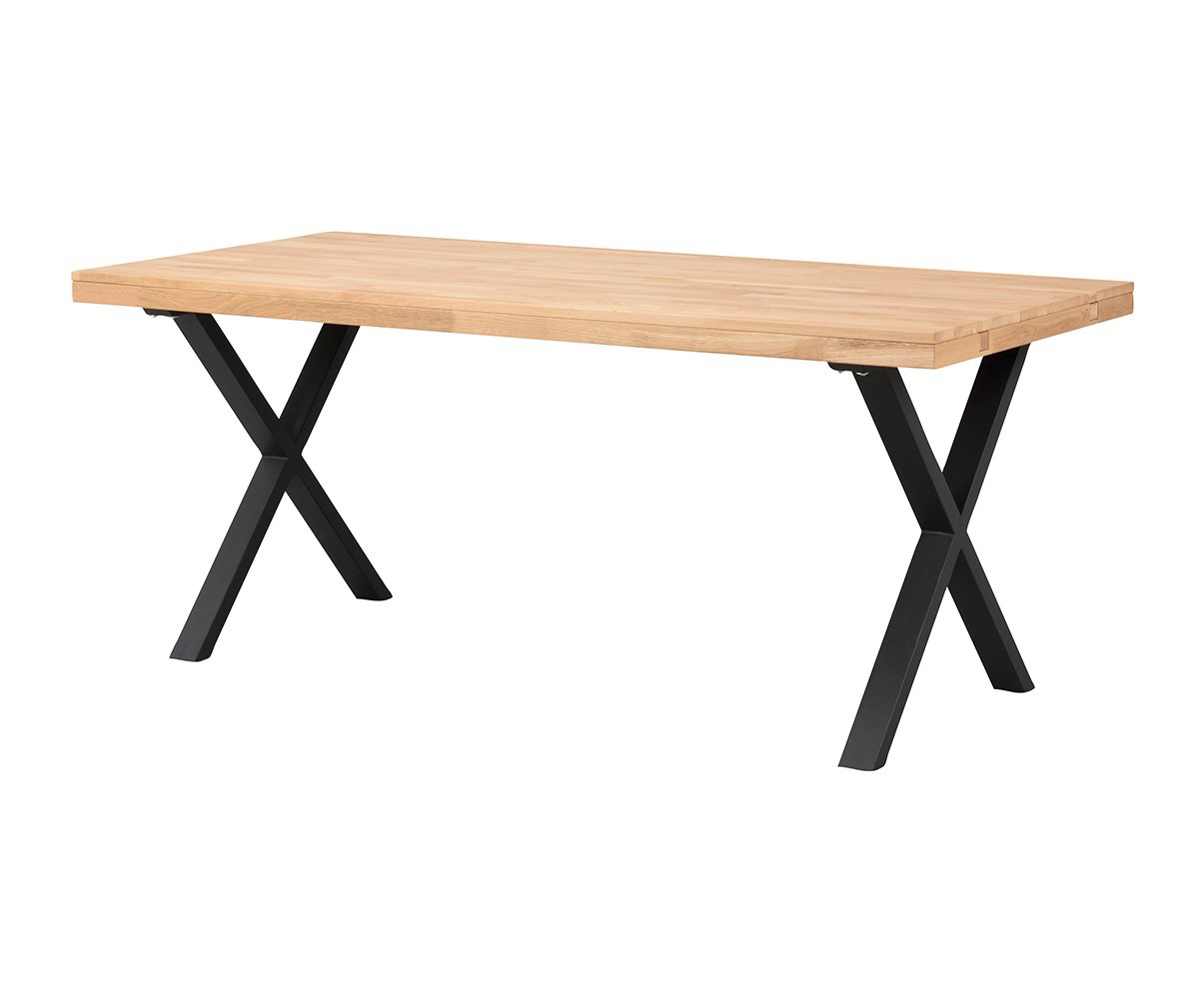 Rowico Brooklyn Extendable Dining Table Oak / Metal, 95 x 170 cm