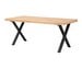 Brooklyn Extendable Dining Table, Oak / Metal, 95 x 170 cm