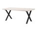 Brooklyn Extendable Dining Table, White Oiled Oak / Metal, 95 x 170 cm