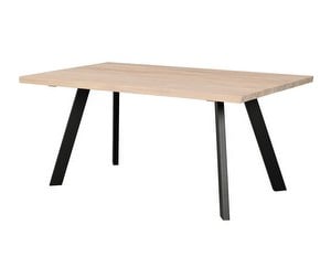 Fred Dining Table, White Lacquered Oak, 95 x 170 cm